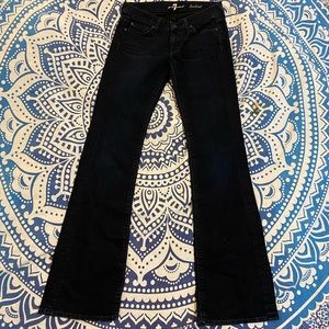 NICE!💙👖7FAM! BLING BOOTCUT!👖💙26 1/2 34”